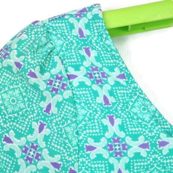 Pink Owl Shift Dress Mint Green Purple Pink Yellow M Medium - Picture 10 of 12